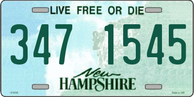 NH license plate 3471545