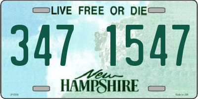 NH license plate 3471547