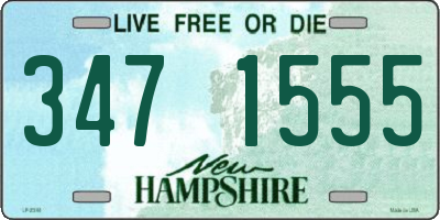 NH license plate 3471555