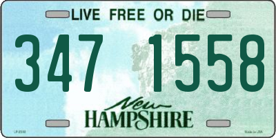 NH license plate 3471558