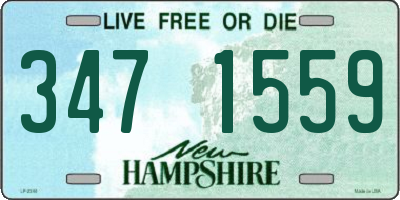 NH license plate 3471559