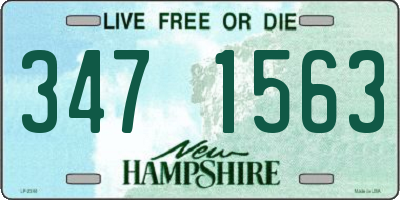 NH license plate 3471563