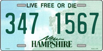 NH license plate 3471567