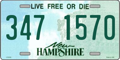 NH license plate 3471570