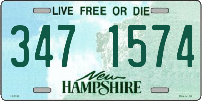 NH license plate 3471574