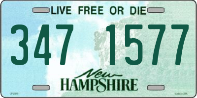 NH license plate 3471577
