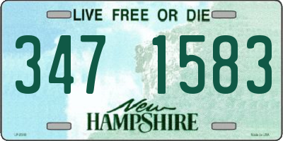 NH license plate 3471583
