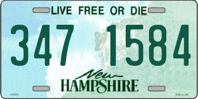 NH license plate 3471584