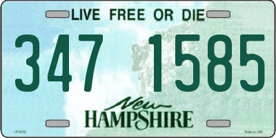 NH license plate 3471585