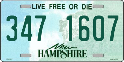 NH license plate 3471607