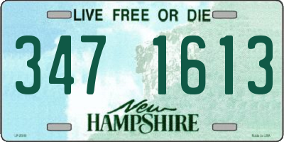 NH license plate 3471613
