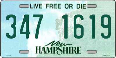 NH license plate 3471619