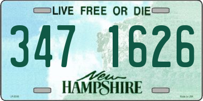 NH license plate 3471626
