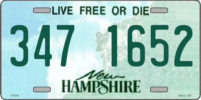 NH license plate 3471652