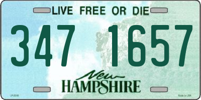NH license plate 3471657