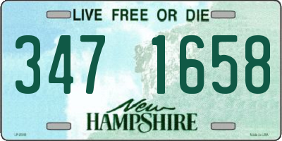 NH license plate 3471658