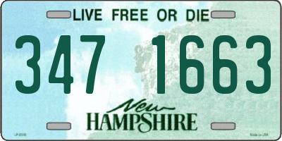 NH license plate 3471663
