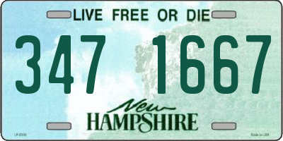 NH license plate 3471667