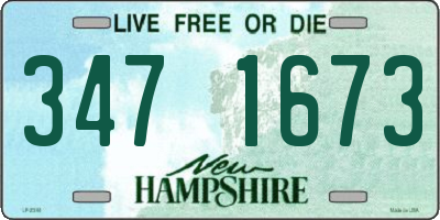 NH license plate 3471673