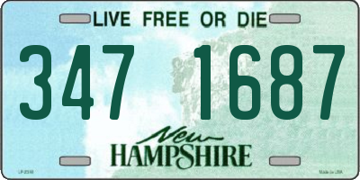 NH license plate 3471687