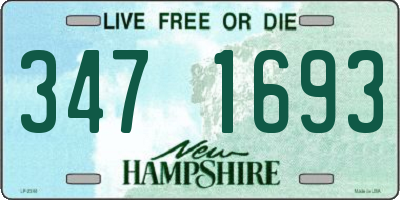 NH license plate 3471693
