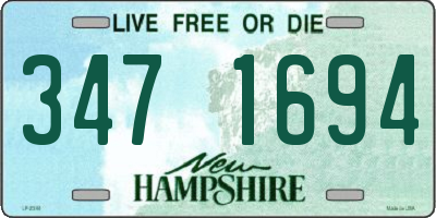 NH license plate 3471694