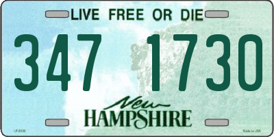 NH license plate 3471730