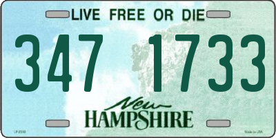 NH license plate 3471733