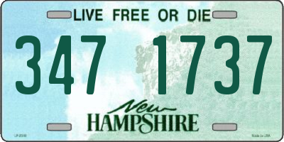 NH license plate 3471737