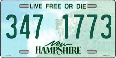 NH license plate 3471773