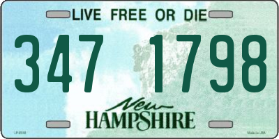 NH license plate 3471798