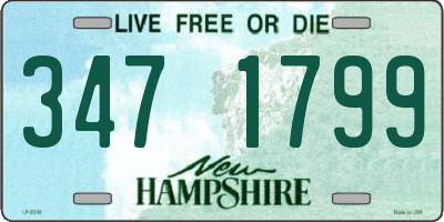 NH license plate 3471799