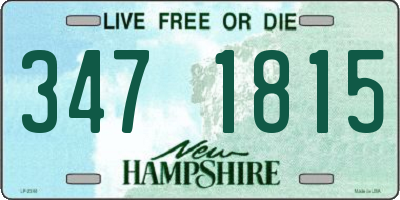 NH license plate 3471815