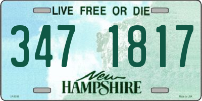 NH license plate 3471817