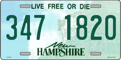 NH license plate 3471820