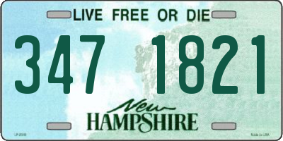 NH license plate 3471821