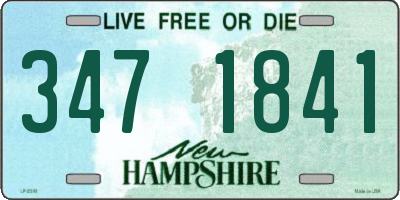 NH license plate 3471841