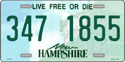 NH license plate 3471855