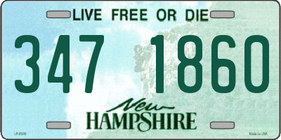 NH license plate 3471860