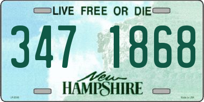 NH license plate 3471868