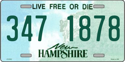 NH license plate 3471878