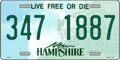 NH license plate 3471887