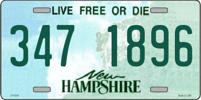NH license plate 3471896