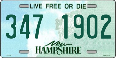 NH license plate 3471902