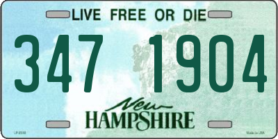 NH license plate 3471904