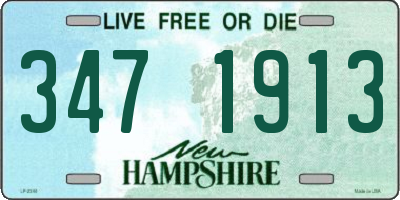 NH license plate 3471913