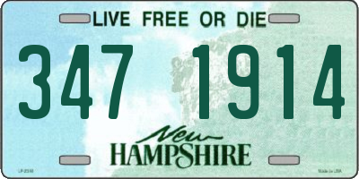 NH license plate 3471914