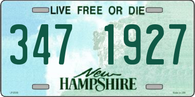 NH license plate 3471927