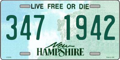 NH license plate 3471942