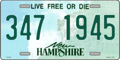 NH license plate 3471945
